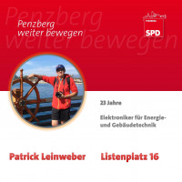 Patrick Leinweber - Listenplatz 16