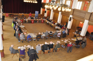 Die Mitgliederversammlung der SPD Penzberg im großen Saal der Stadthalle.