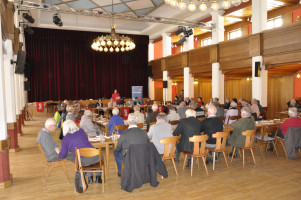 Die Mitgliederversammlung der SPD Penzberg im großen Saal der Stadthalle.