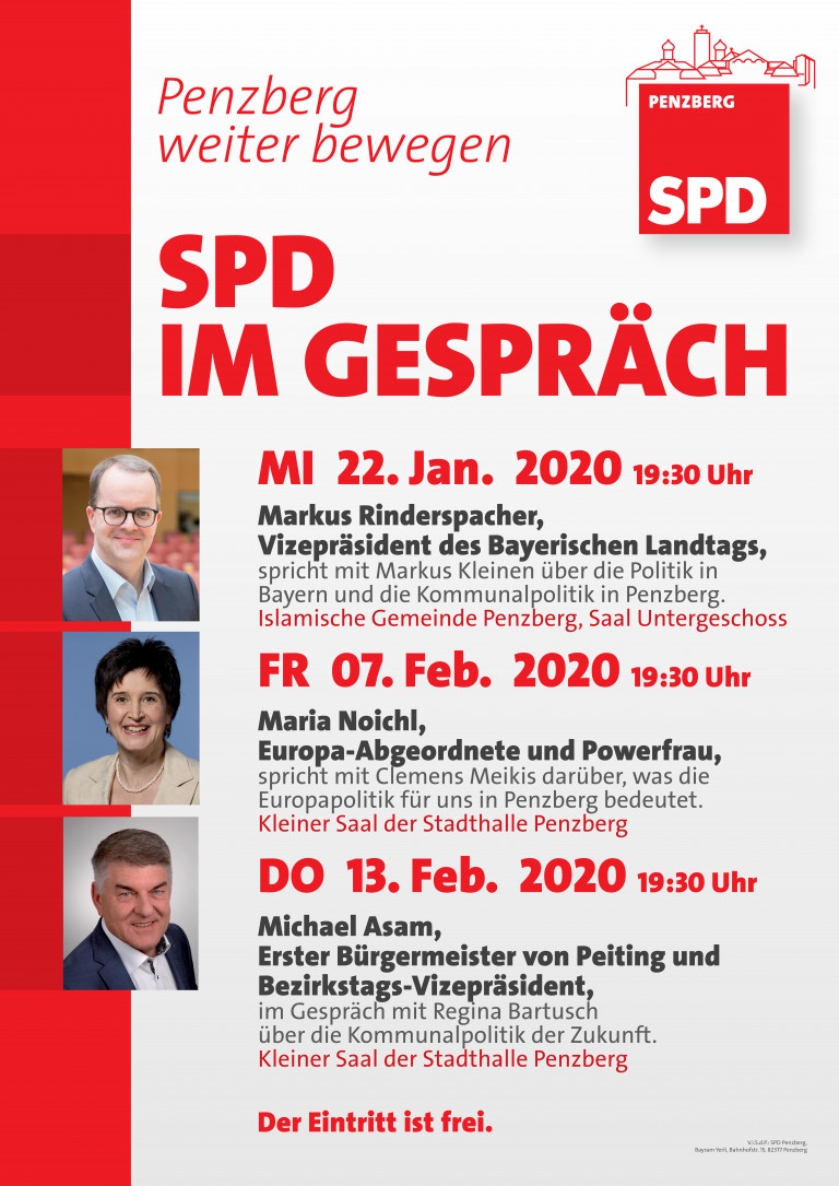 2020115 Plakat SPD im Gespräch